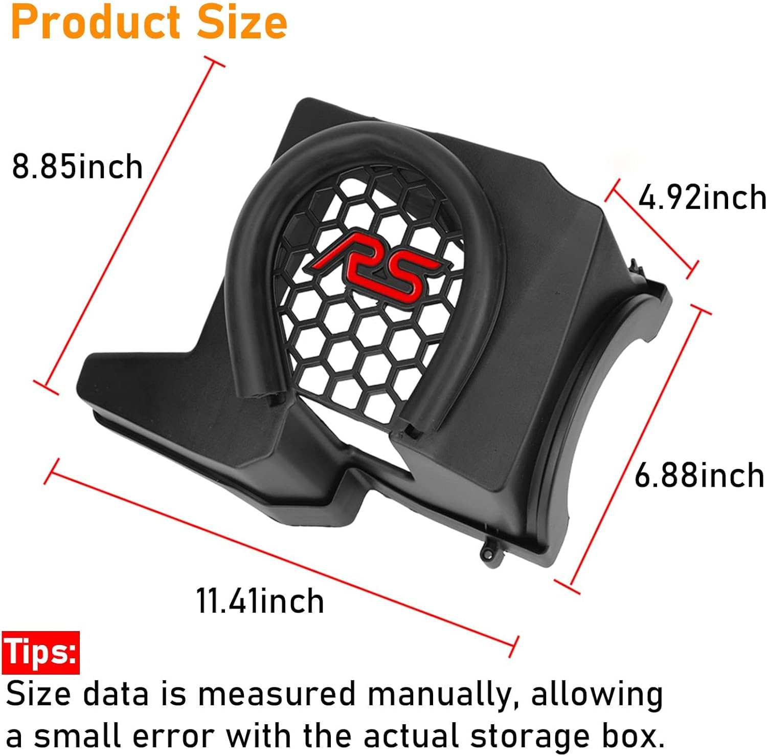 Moonlinks Compatible with 2012-2018 Ford Air Filter Intake Box,Focus RS Intake Filter Hood Cover for Focus MK3 ST Escape C-MAX Kuga 2012 2013 2014 2015 2016 2017 2018,Intake Airbox Grille Replacement