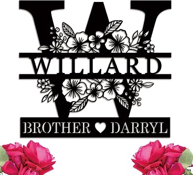 Personalized Metal Sign Housewarming Gifts for Couples, New Home Wall Decor, First Home Gift for Men, Women, Homeowners, Custom Name Sign