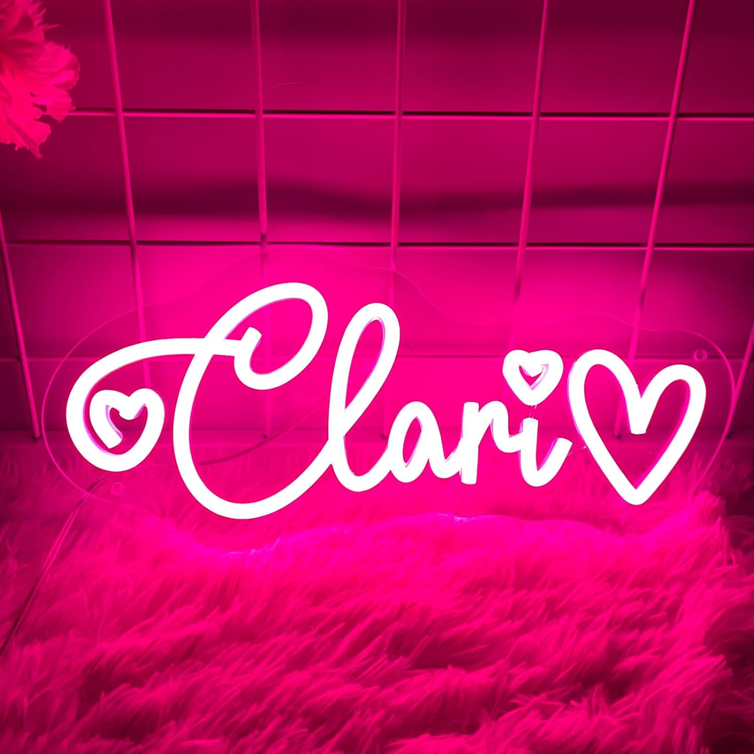 Custom Neon Sign for Wall Decor, Neon Sign Customizable Personalized LED Neon Name Sign Dimmable Neon Light Sign for Room Wedding Birthday Bar Decor