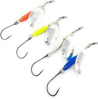 Prime Lures Weighted Fishing Spinners Real Silver