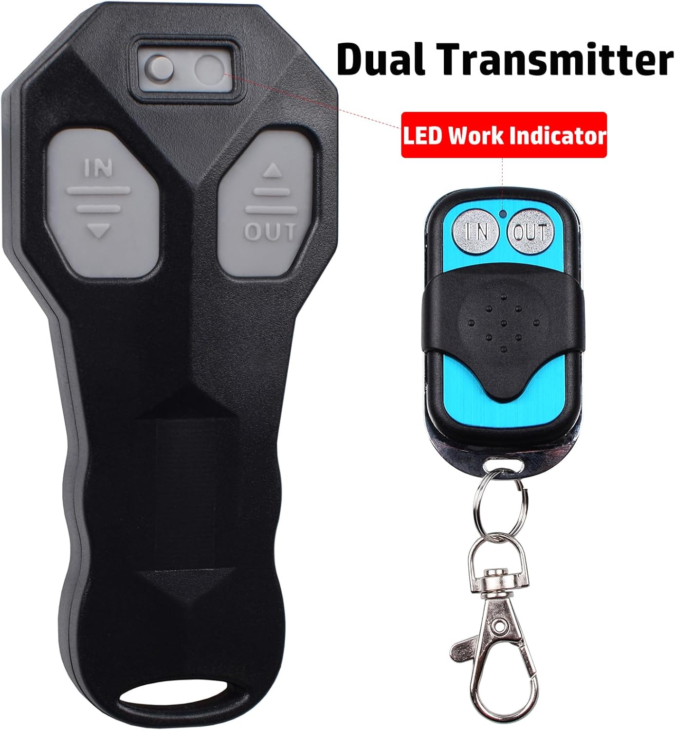 Wireless Winch Remote Control Kit for Car Truck Jeep ATV SUV 12V Handset Switch Recovery Wireless Waterproof Wireless Remote for Winch