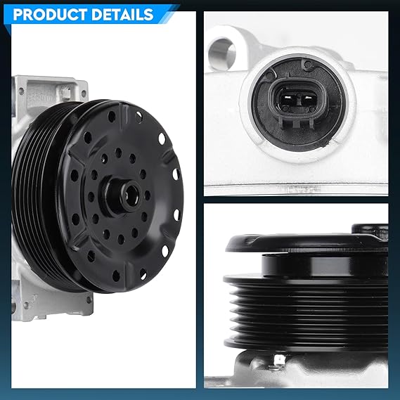 A/C Air Conditioner Compressor with Clutch Fit for Dodge Journey 2.4L 2009-2020(Without Rear A/C), for Avenger 2.4L 2008-2014(from 08/02/2011), for Chrysler Sebring 2.4L 07-10, for Chrysler 200 11-14