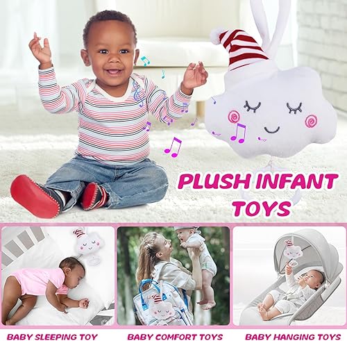 Miniatura 6 de Piyen Baby Stroller Colgante Bell Caja de música relajante Juguetes para bebés (wahite)