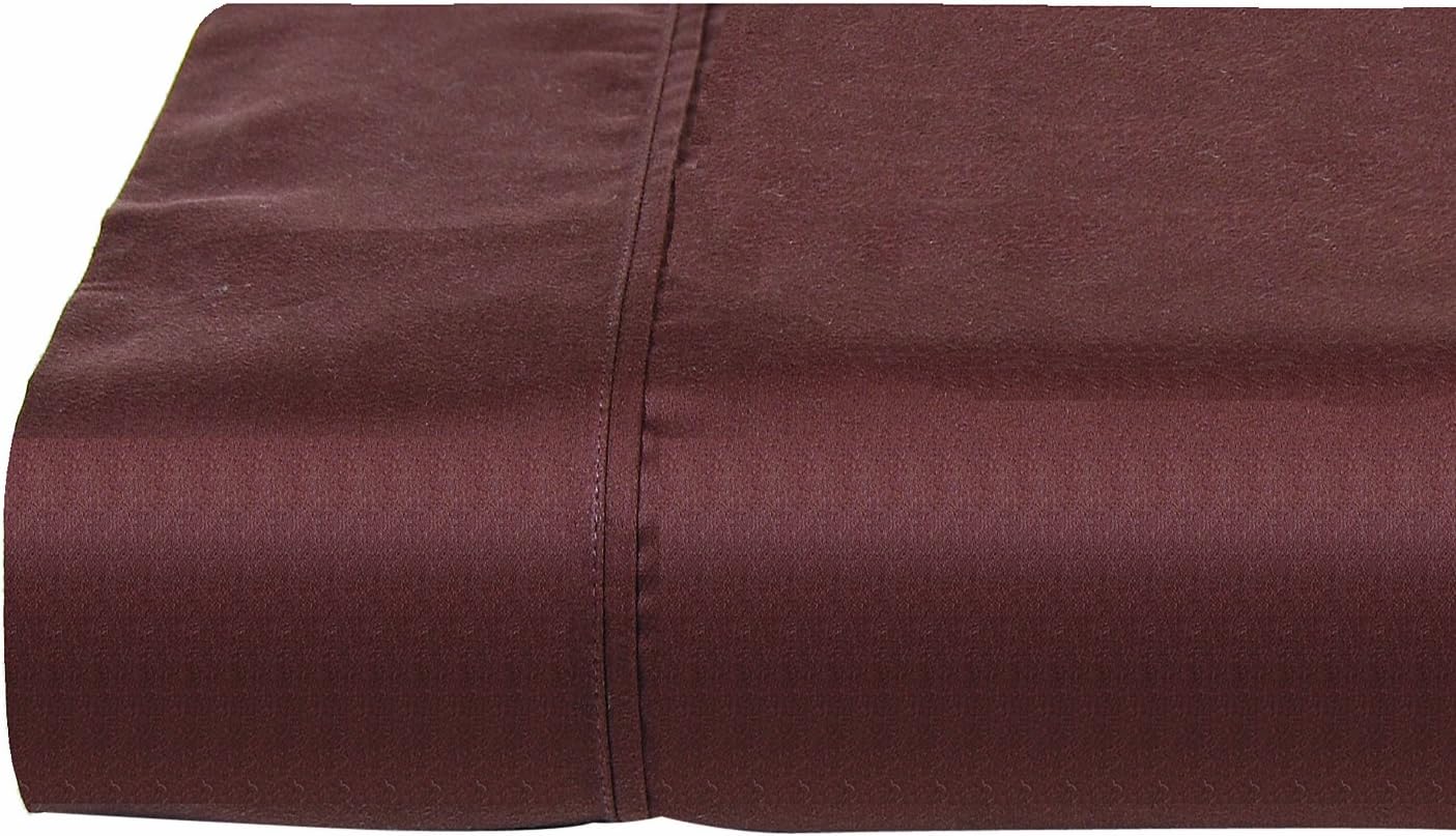 Walra400 Thread Count Premium Solid Sheet Set with 20 by 40-Inch Pillowcases, Brown