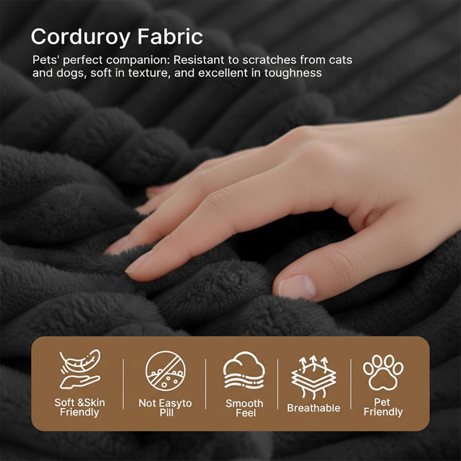 Single Cloud Sofa, High Backrest Wider Armrest Memory Foam Boneless Couch, Comfy Faux Fur Pillowed Single Seater No Assembly for Small Spaces Bedroom Dorm Office（Dark Gray）