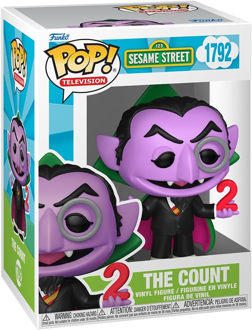 Funko Pop! TV: Sesame Street - The Count - Collectable Vinyl Figure - Gift Idea - Official Merchandise - Toys for Kids & Adults - TV Fans - Model Figure for Collectors and Display