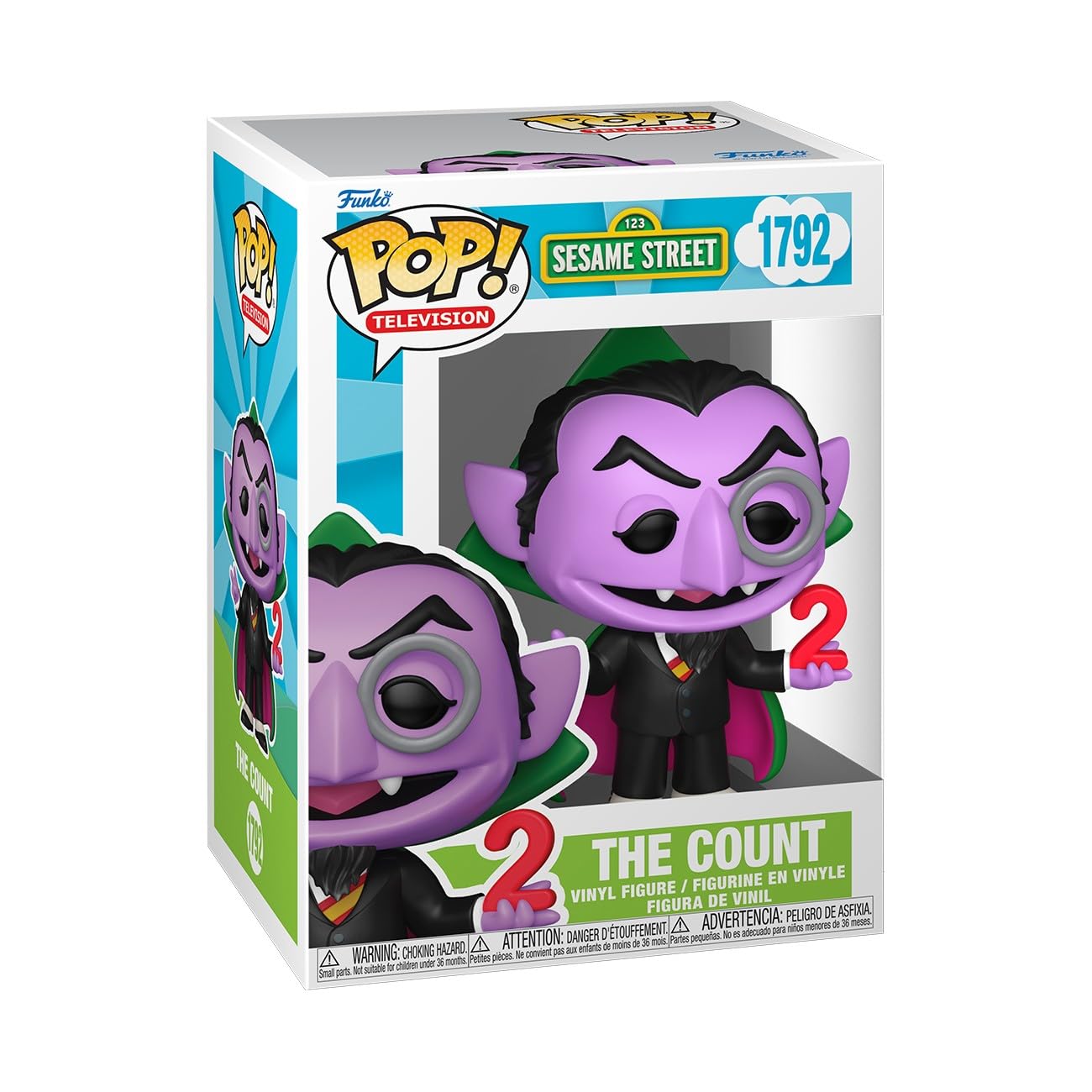Funko Pop! TV: Sesame Street, the Count, Collectable Vinyl Figure, Gift Idea, Official Merchandise, Toys for Kids & Adults