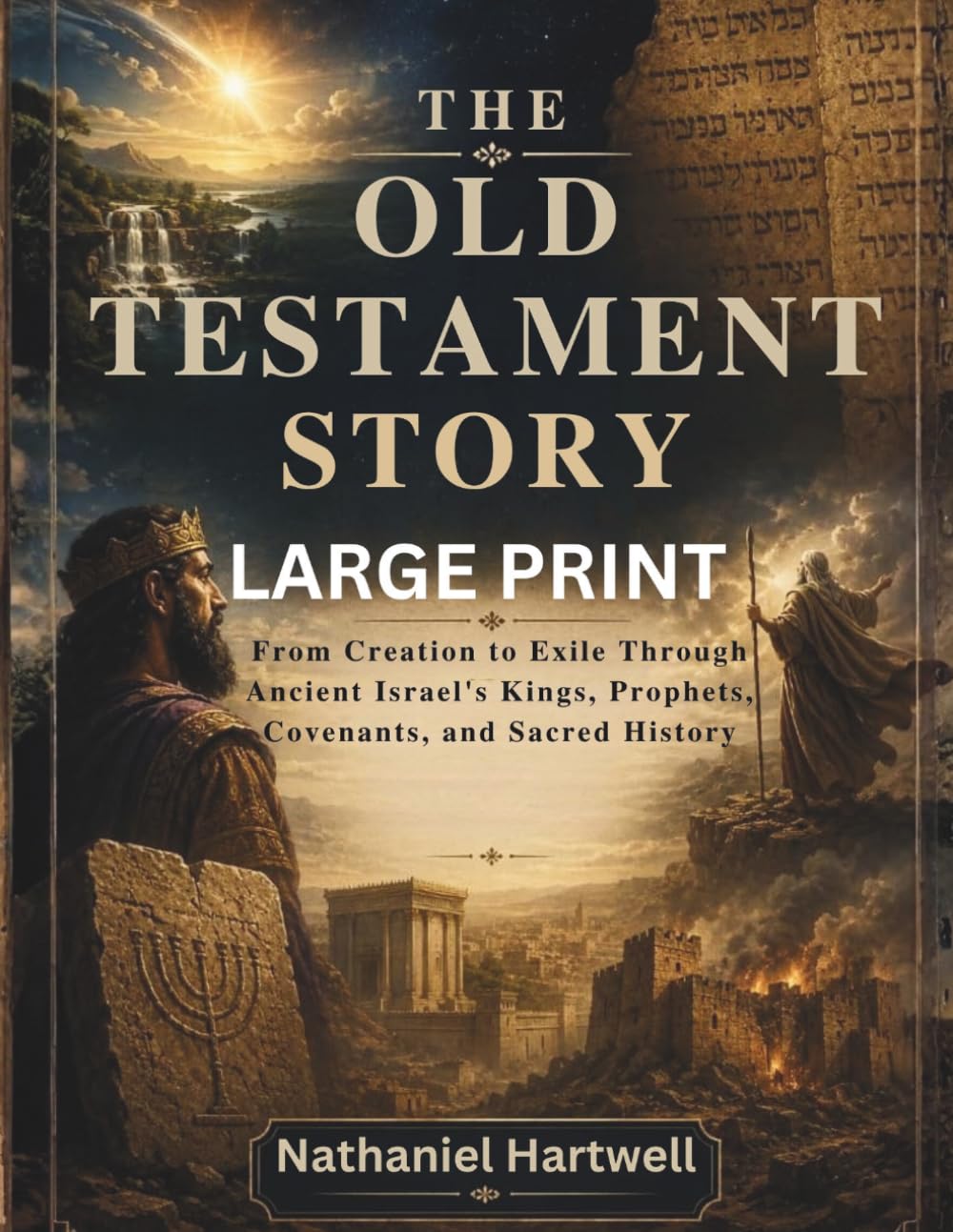 THE OLD TESTAMENT STORY LARGE PRINT: From Creation to Exile Through Ancient Israel's Kings, Prophets, Covenants, and Sacred History