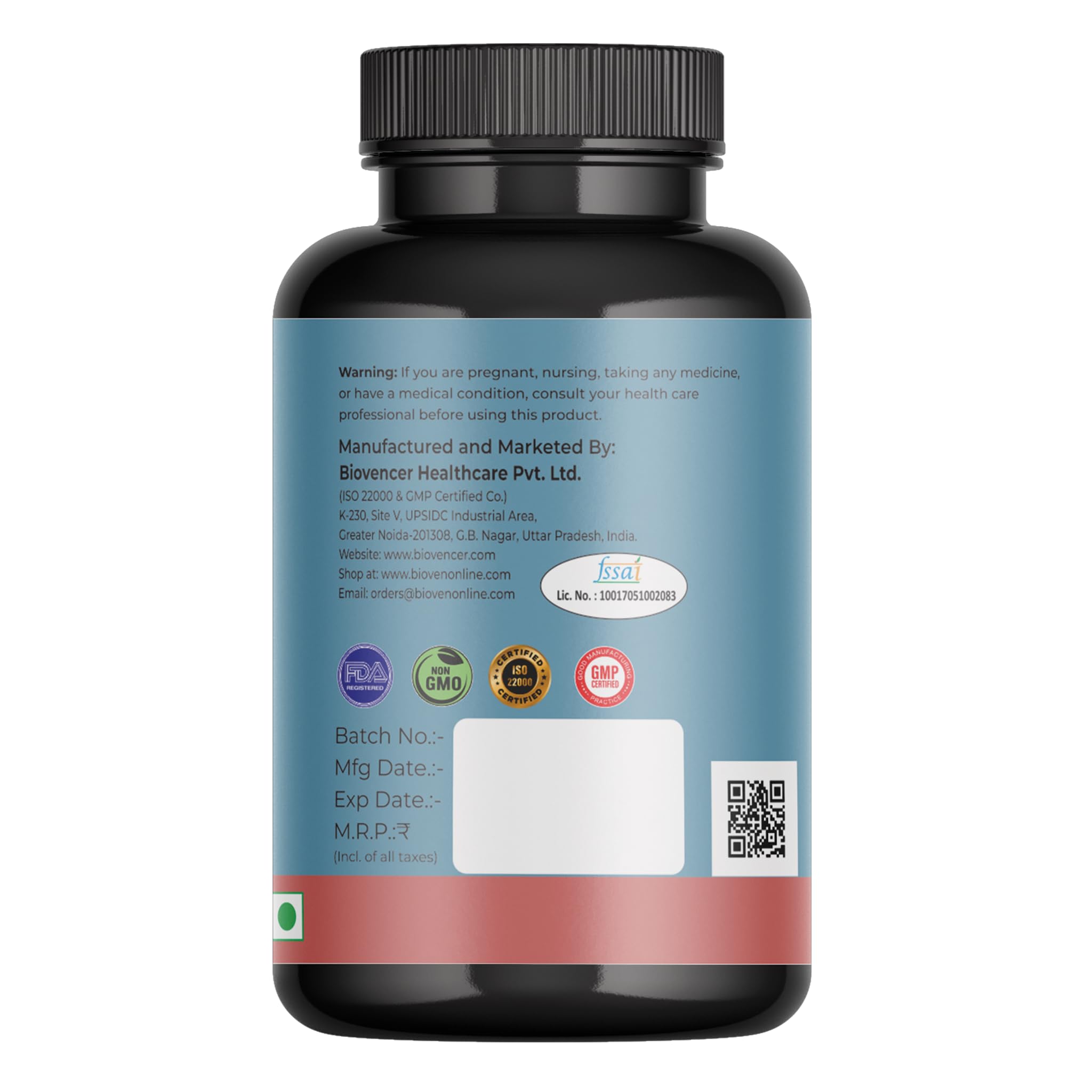 Bioven Vitamin -K 55 MCG Helping the Blood Clot | Support Bone Health | Improve Heart Health | Pack of 60 Capsule 1