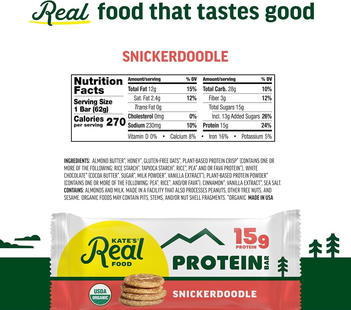  Enjoy Life Foods Snickerdoodle Lentil bars view 2