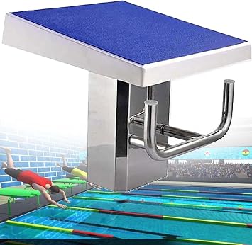 Stainless Diving Platform, Training Competition Diving Boards, 15  Inclined Professional Swimming Pool Diving Boards Platform, Loading 550 Lbs/250kg, Indoor Outdoor Pool Jump BoardUpgrated