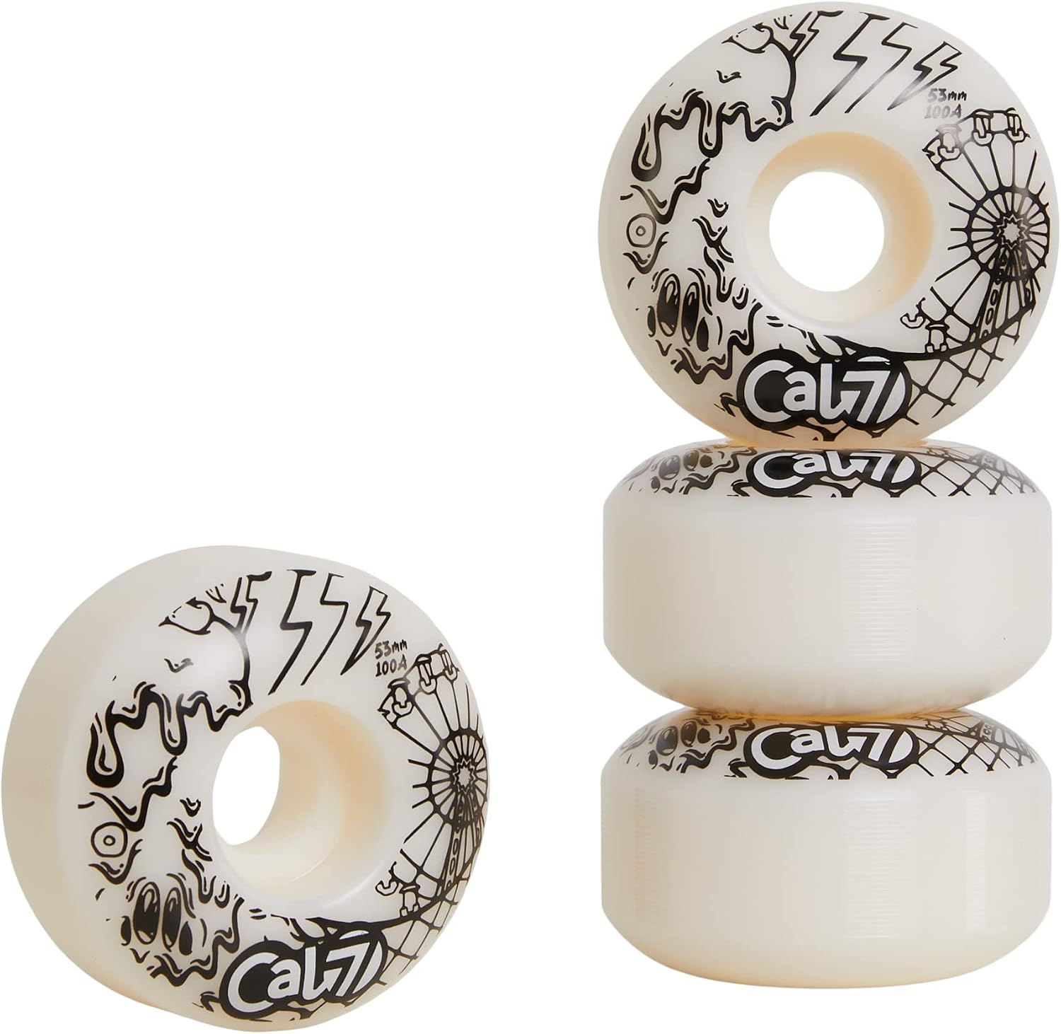 Cal 7 53mm Ice Cream and Taco Skateboard Wheels