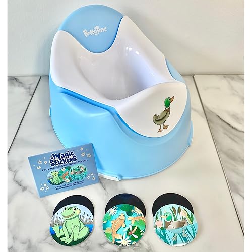 Miniatura 4 de Potty Time Potty Watch Inventor - Asiento de entrenamiento para ir al baño - Inodoro fácil y divertido con 6 calcomanías mágicas reutilizables que
