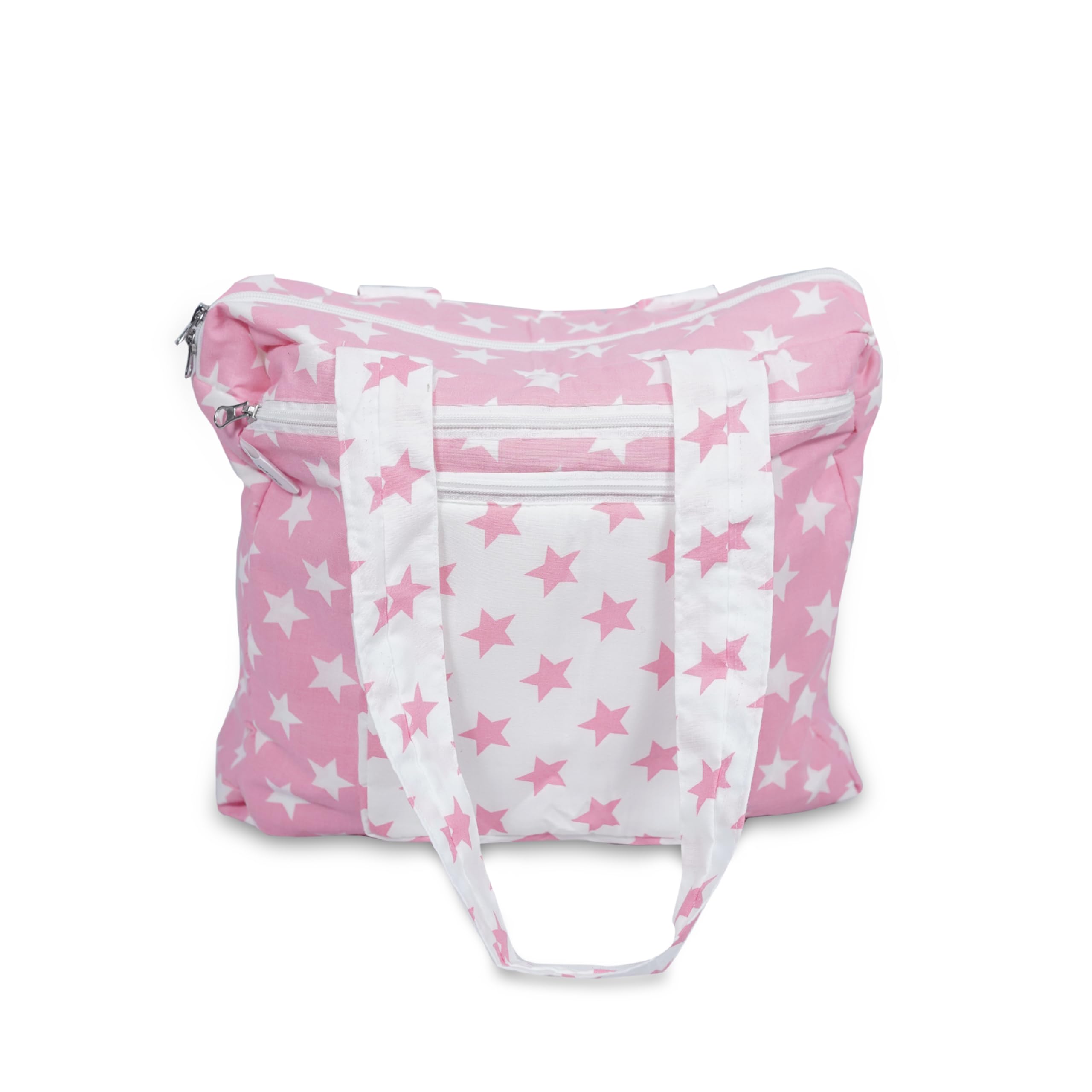 S3 Stay Blessed Diaper Bag, Multifunctional Maternity Bag, Stylish Baby Travel Bag, Tote Bag, Handbag, Blue with White Stars-image-44