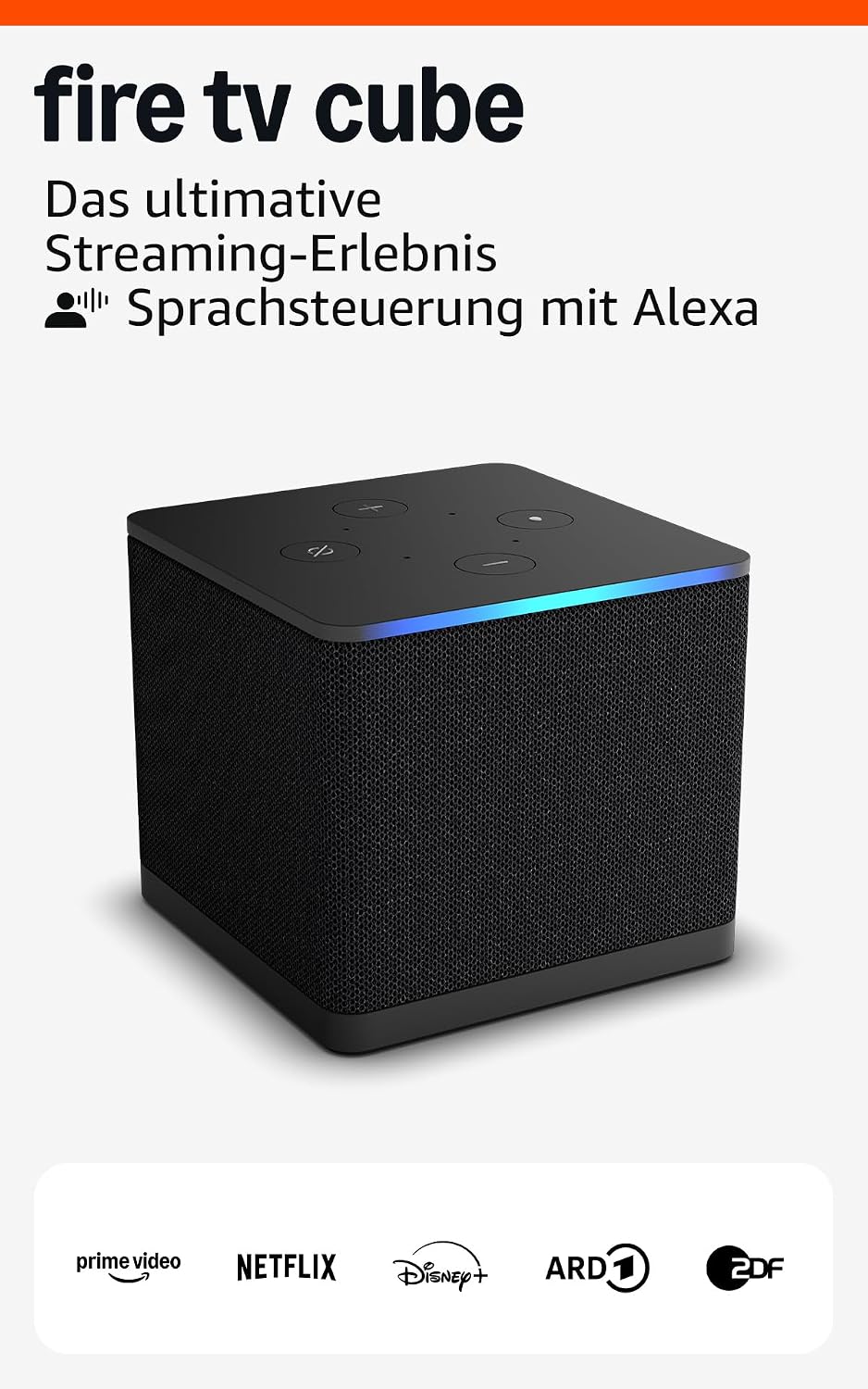 Amazon Fire TV Cube Newest gen Hands-free streaming media player with Alexa Wi-Fi 6E 4K Ultra HD