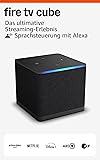 Amazon Fire TV Cube (Neueste Generation) | Streaming-Mediaplayer mit Sprachsteuerung mit Alexa, Wi-Fi 6E, 4K Ultra HD