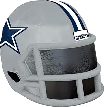 Sporticulture NFL Dallas Cowboys 4ft Inflatable Helmet with LED Lights & Built-in Blower - Merchandise Decor Ideal for Lawn, Front Yard, and Backyard Party Decoration