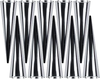 Stainless Steel Bread Baking Tubes, 12-Pack Non-Stick Slanted Edge Cream Filling Tools for Cake Decorating and Pastry Making(12 * 3 * 3cm)