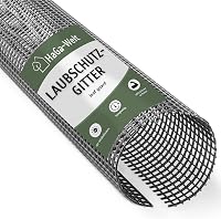 HaGa Dachrinnen Laubschutz | 100mm-125mm in 2m Länge | 1 Stk – Laubschutzgitter für Dachrinnen – Laubfang in schwarz – UV-beständig – langlebiges Material