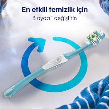 Oral-B Pro-Expert Deep Cleaning Toothbrush, Medium Hardness Brush Bristles, 2 Pieces