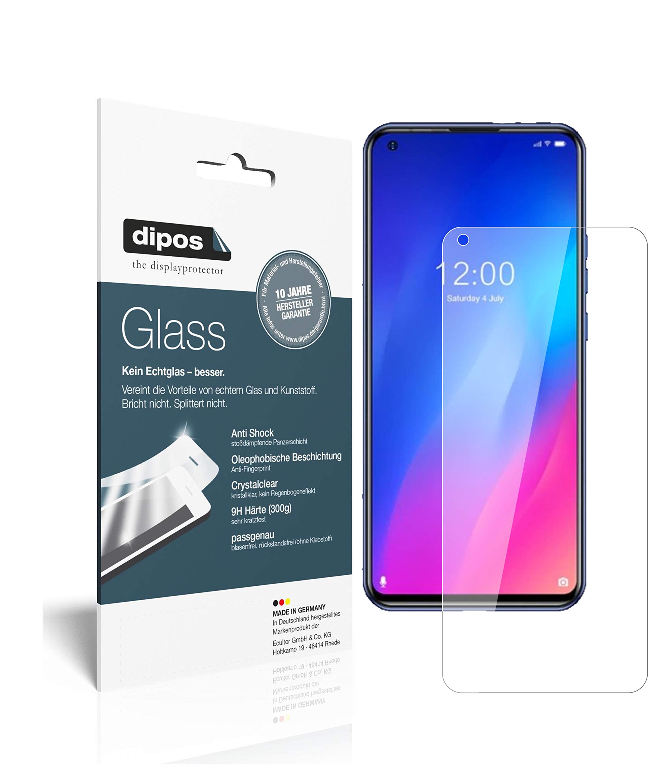 2 Pellicole Antiriflesso Dipos Per Doogee Tab G6 Max – Durezza 9H, Antiurto, Senza Adesivo