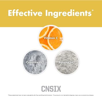 NutraOne CNSix Creatine Capsules Creatine HCL to Help Build Lean Muscle* (600mg - 200 Capsules)