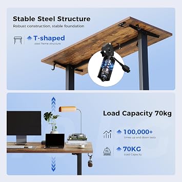 Agilestic Electric Standing Desk, 2 Memory Buttons, 160x60cm