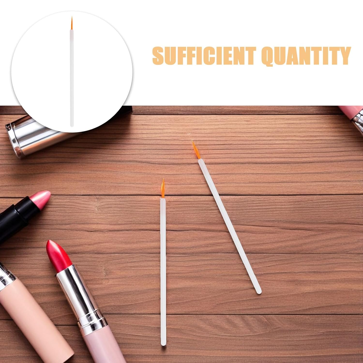 150pcs Disposable Eyeliner Brush and Eye Brush Applicator with Nylon Bristles, Fine Tip Makeup Wand for Precise Eyeliner Application, Suitable for Professional and Everyday Use