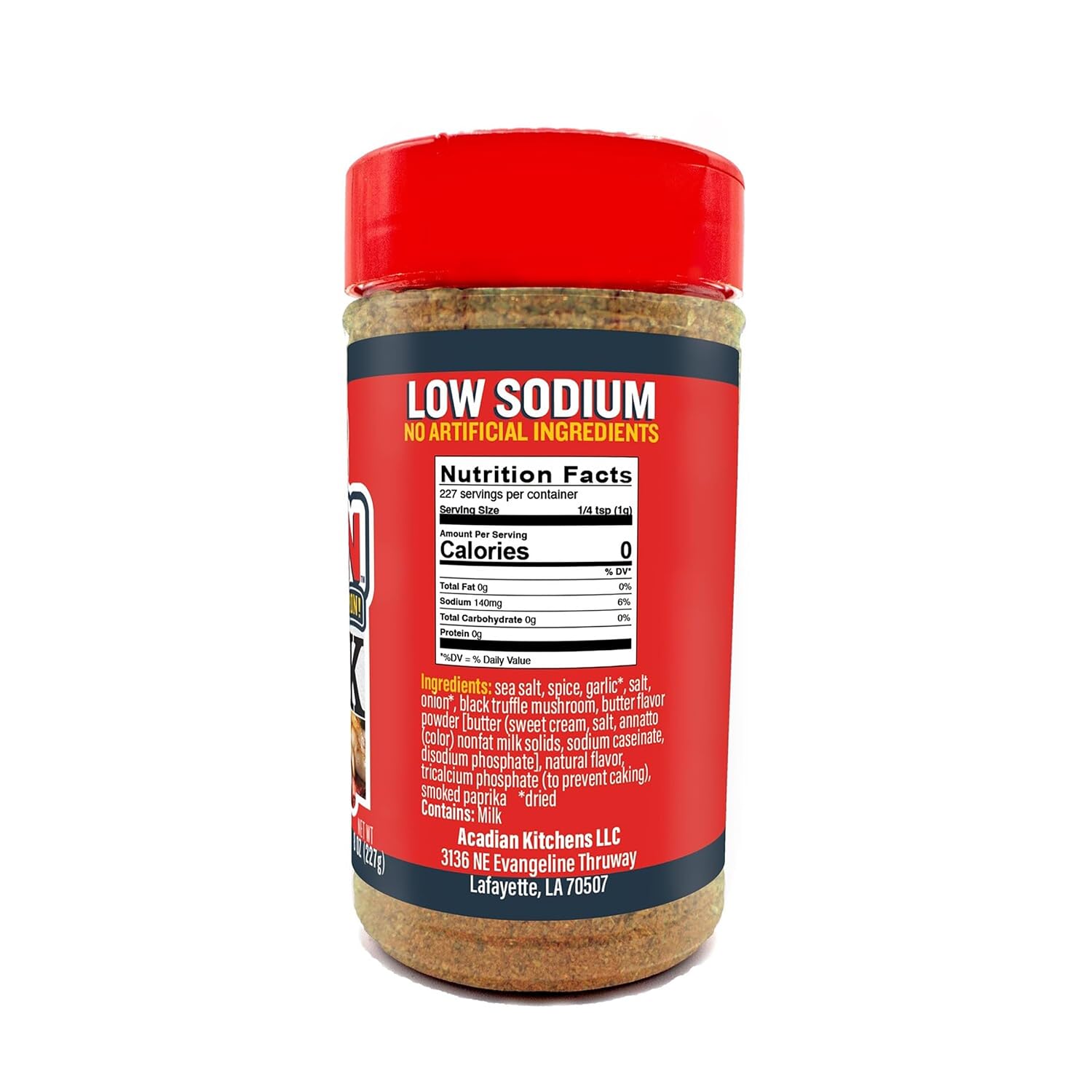 Ragin' Cajun Sizzlin' Steak Seasoning - 8 oz Jar, Pack of 2, All Natural, Low Sodium - Authentic Louisiana Rub for Steaks, Fish & Chicken