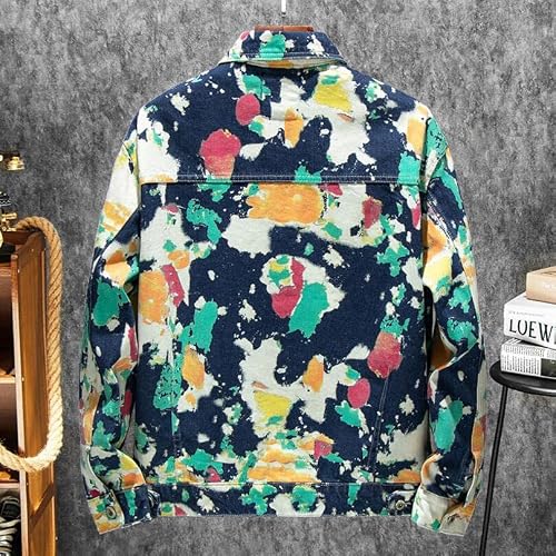 Uktzfbctw Men Camouflage Denim Jackets And Caots Casual Jeans Jackets Denim Coats Men Loose Jean Jacket Camouflage 3Xl #TOP2