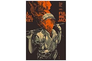 TYPOART Full Metal Jacket Movie Poster: Stanley Kubrick's Iconic Canvas Art for Home Decor