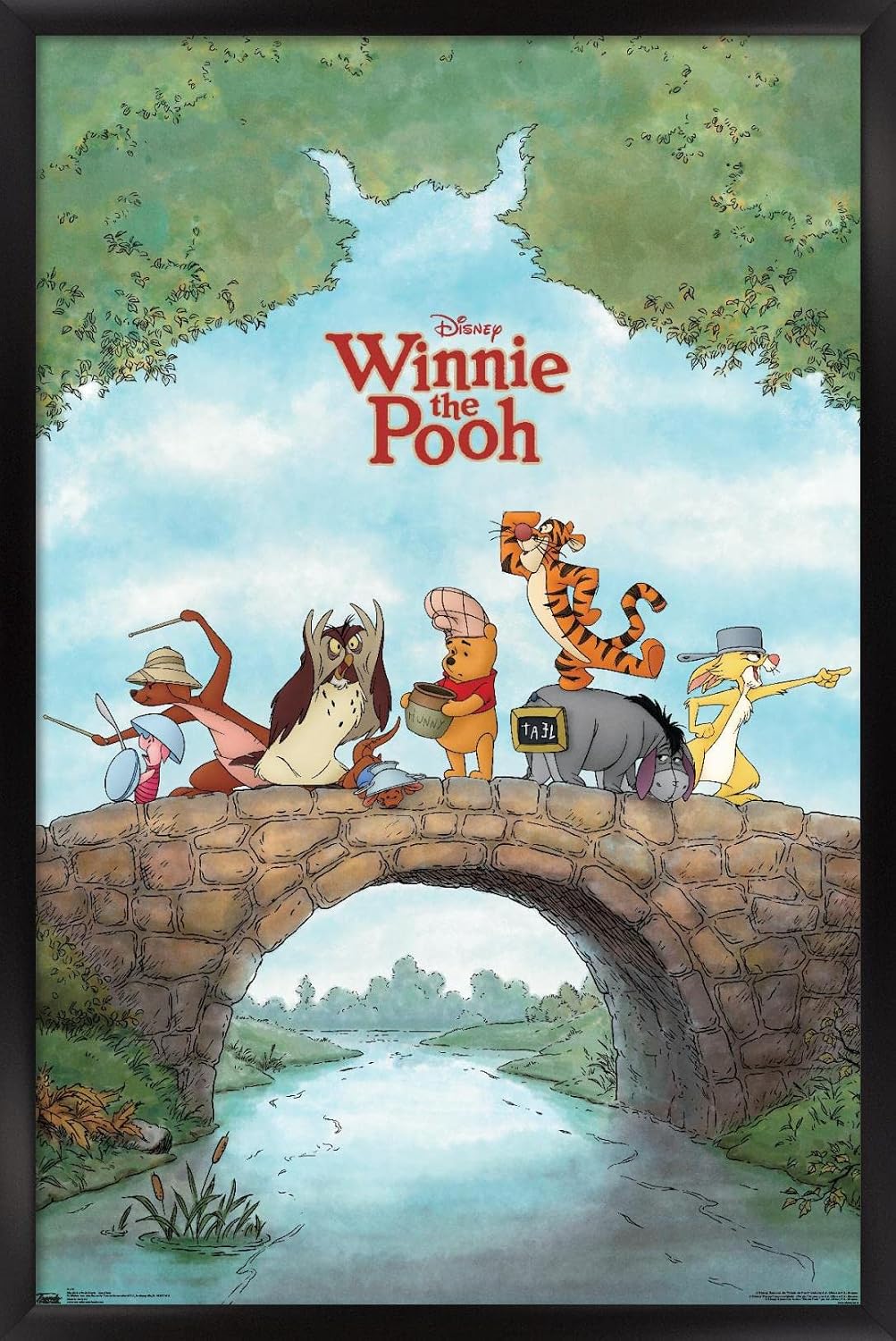 Trends International Disney Winnie The Pooh: Movie - One Sheet Wall Poster, 22.375" x 34", Black Framed Version