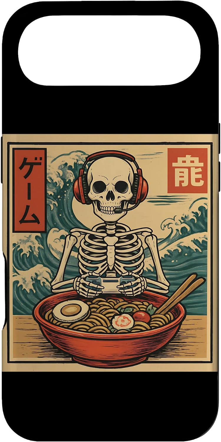 Funny Ramen Gaming Skeleton Anime Kawaii Japanese Food Otaku Case for iPhone Air