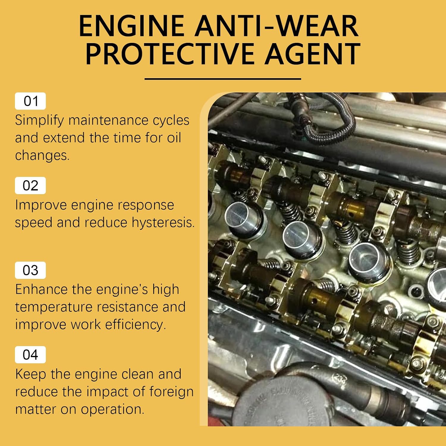 Efficient Engine Anti Wear Protective Agent For Optimal Power Output Environmental Benefits High Temperature Operations Engine Lubrication Optimizer