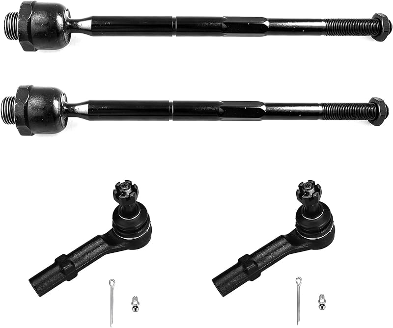 Terminais de direção internos e externos dianteiros KDSA para Cadillac, Chevrolet e GMC – Kit com 4 peças