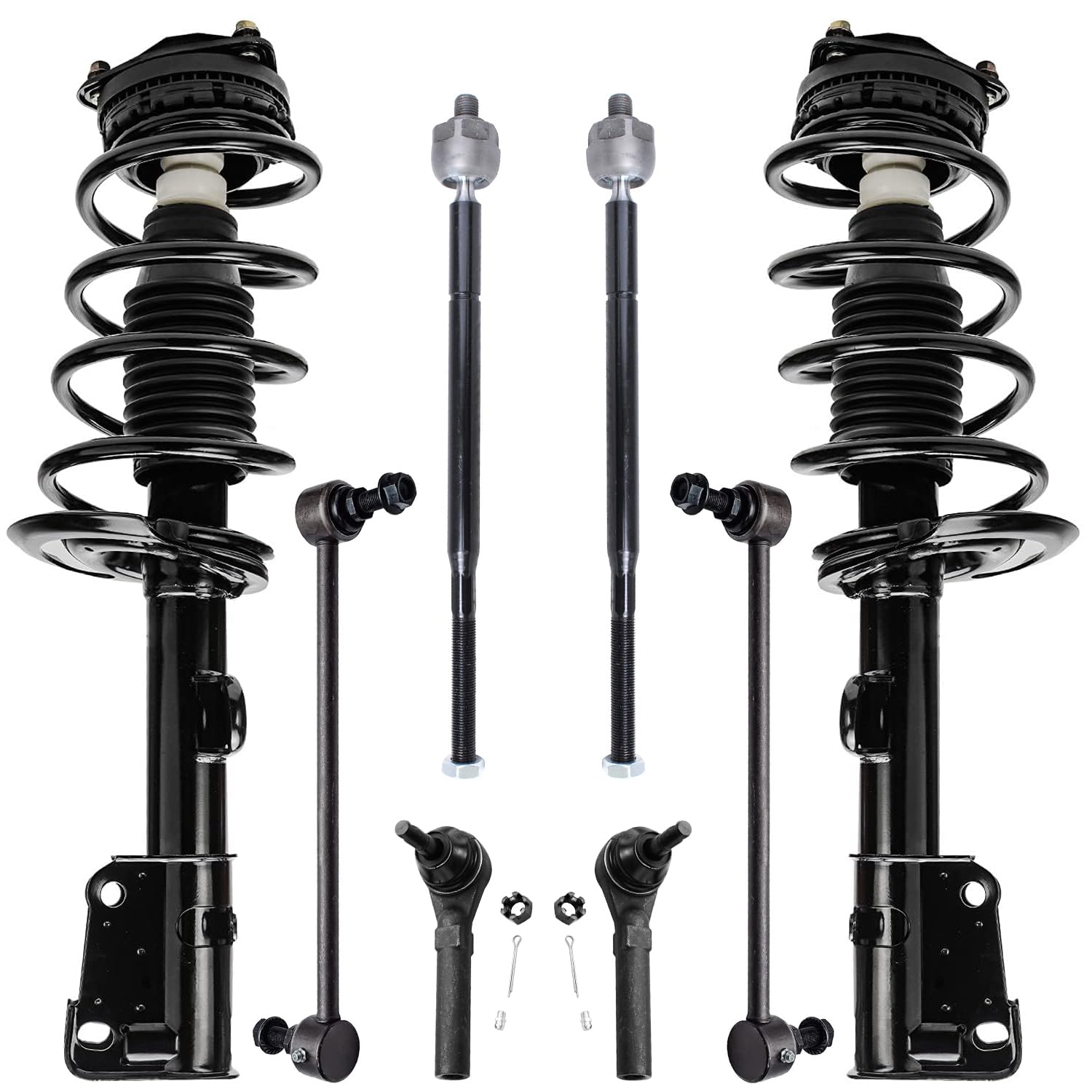 Detroit Axle - 8pc Front Suspension Kit for 2008-2010 Dodge Grand Caravan