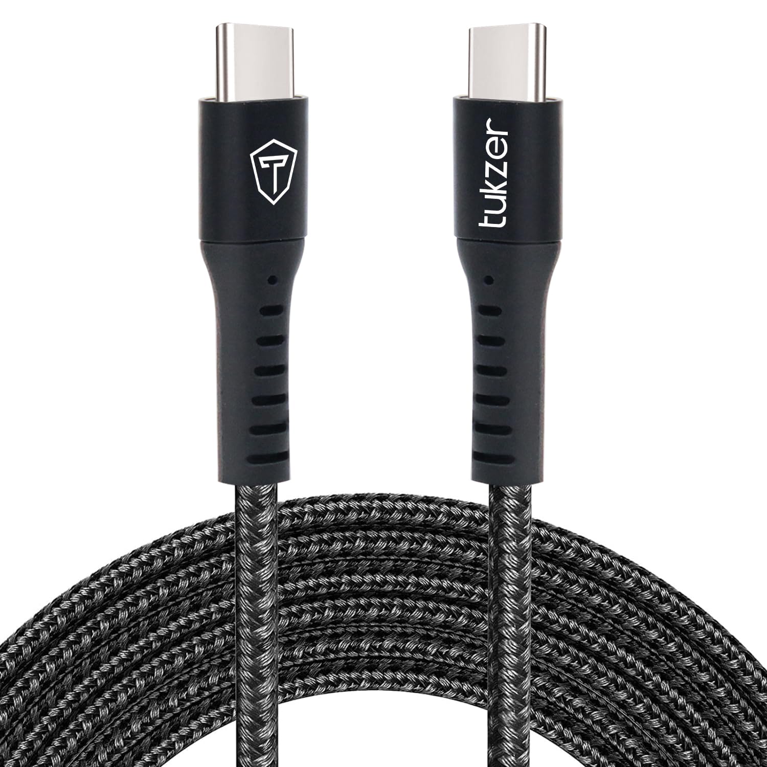 Tukzer Type C to Type C USB 2.0 Cable (40W~5V/3A) PD Fast Charging & Data Sync, Cotton Braided (Black - 1M/ 3.3Ft) (B0CKQY1697) Amazon Price History, Amazon Price Tracker