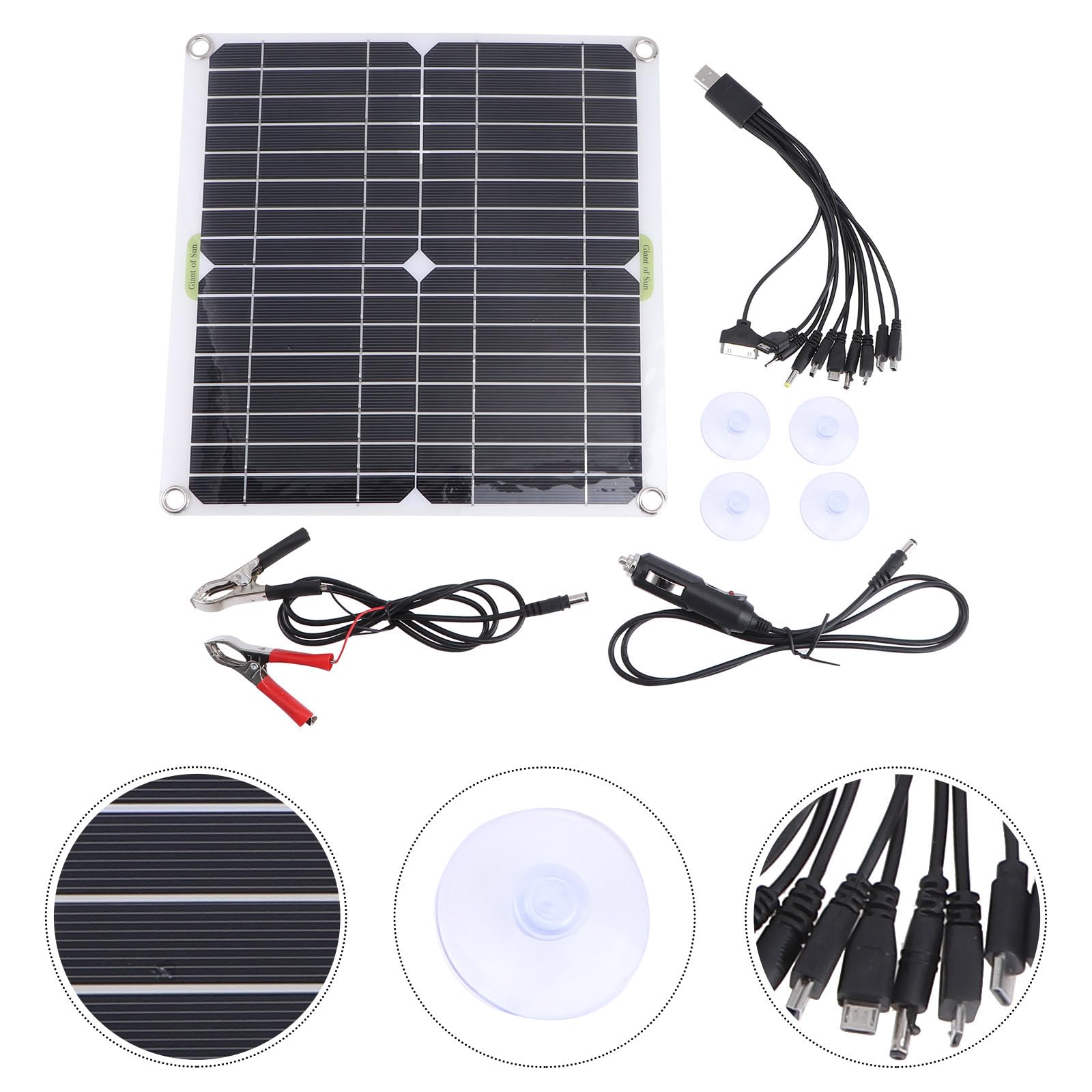 Tofficu Pannello Solare Monocristallino 200W Kit 12V per Batteria Auto e Camper, Piastra a Celle Solari Esterna Leggera ad Alta Efficienza per Energia Solare di Emergenza e Uso Portatile