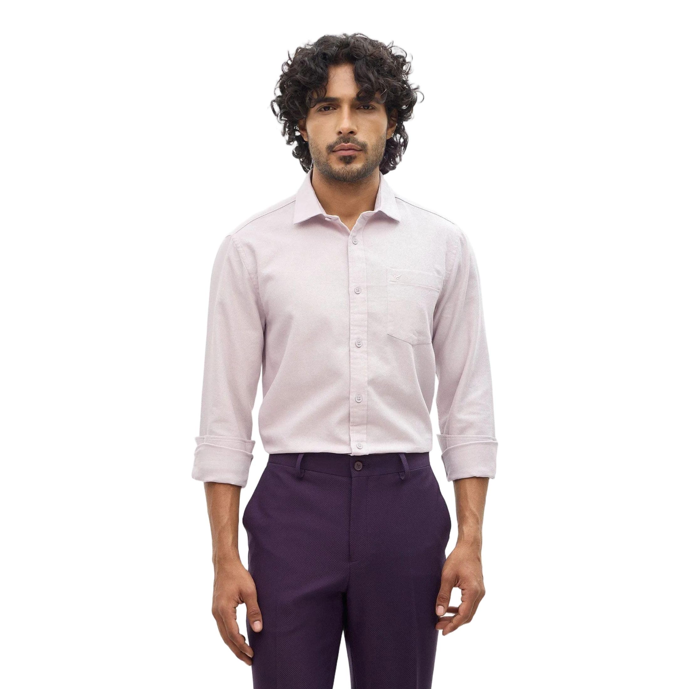 Blackberrys Men's Cotton Textured Regular-Fit Shirts |Office Wear-image-38