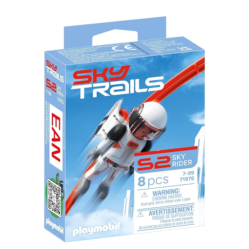 SKY TRAILS | Sky Rider | Set di costruzione e azione per costruire | Costruisci la tua avventura individuale con accessori dettagliati e l'eroe Sky Rider | 71976