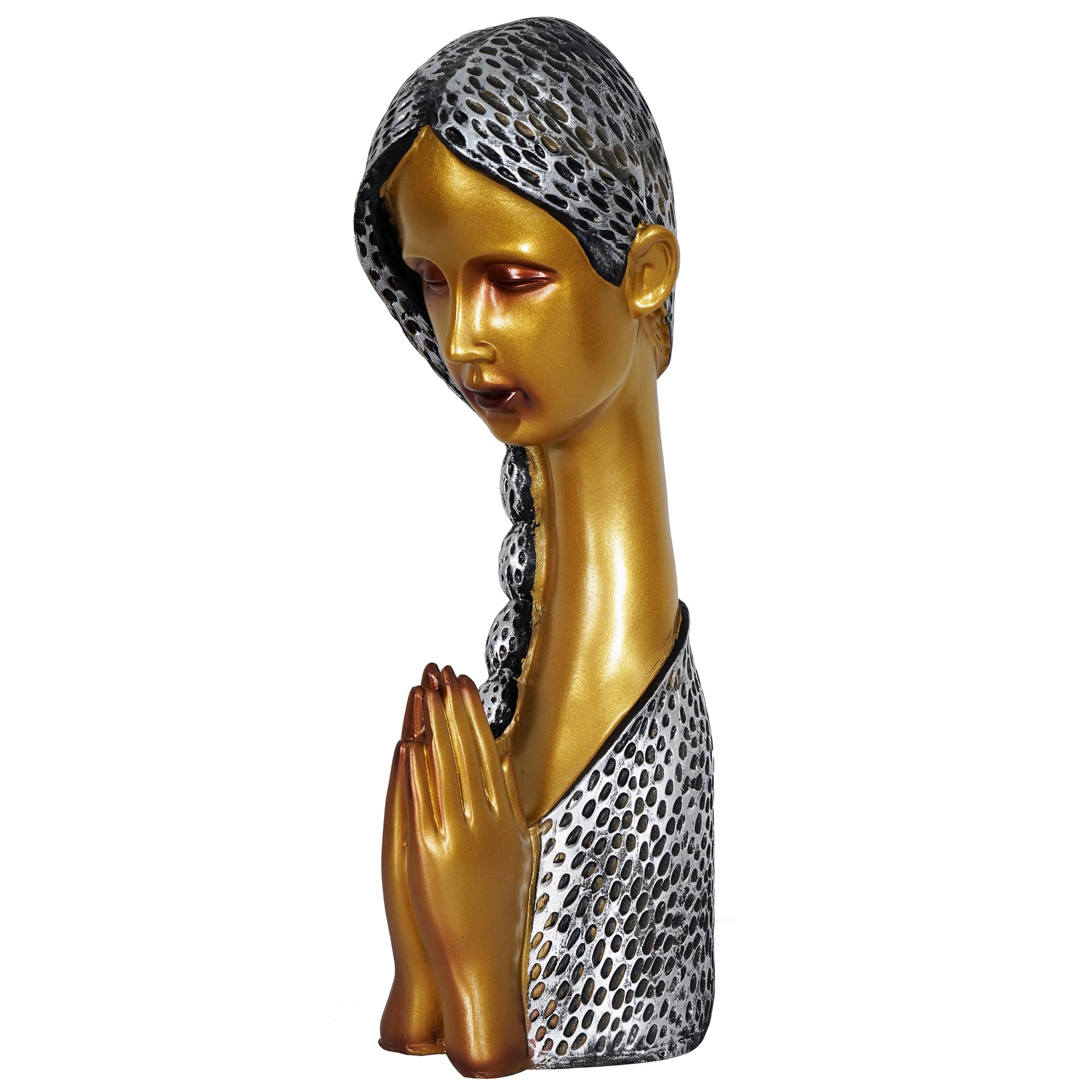 Zart Welcome Lady Resin Figurine - Multicolor Home Decor -5 Zart Welcome Lady Resin Figurine - Multicolor Home Decor -5