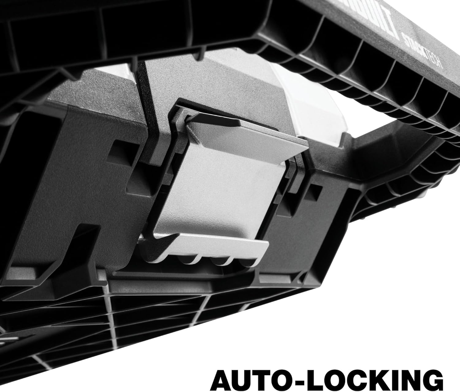 ToughBuilt StackTech Compact Low-Profile Organizer with Auto-Locking Interface, See-Through Lid, One-Hand Latch, 6 Bins, 6 Dividers & IP65 Protection