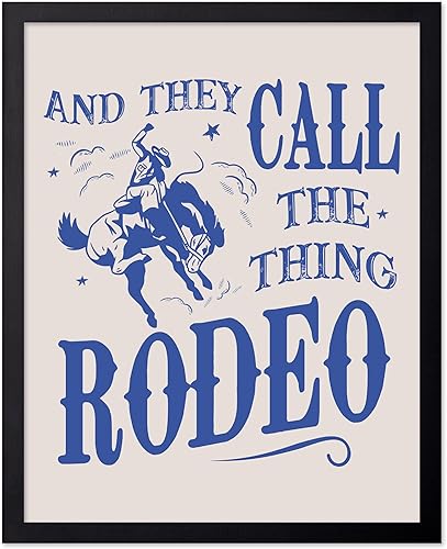 Vista 52 de Poster Master Blue Did Ya - Póster con estampado retro de vaquero - Arte occidental - Arte moderno - Decoración de pared de baño humorística - 2-Azul