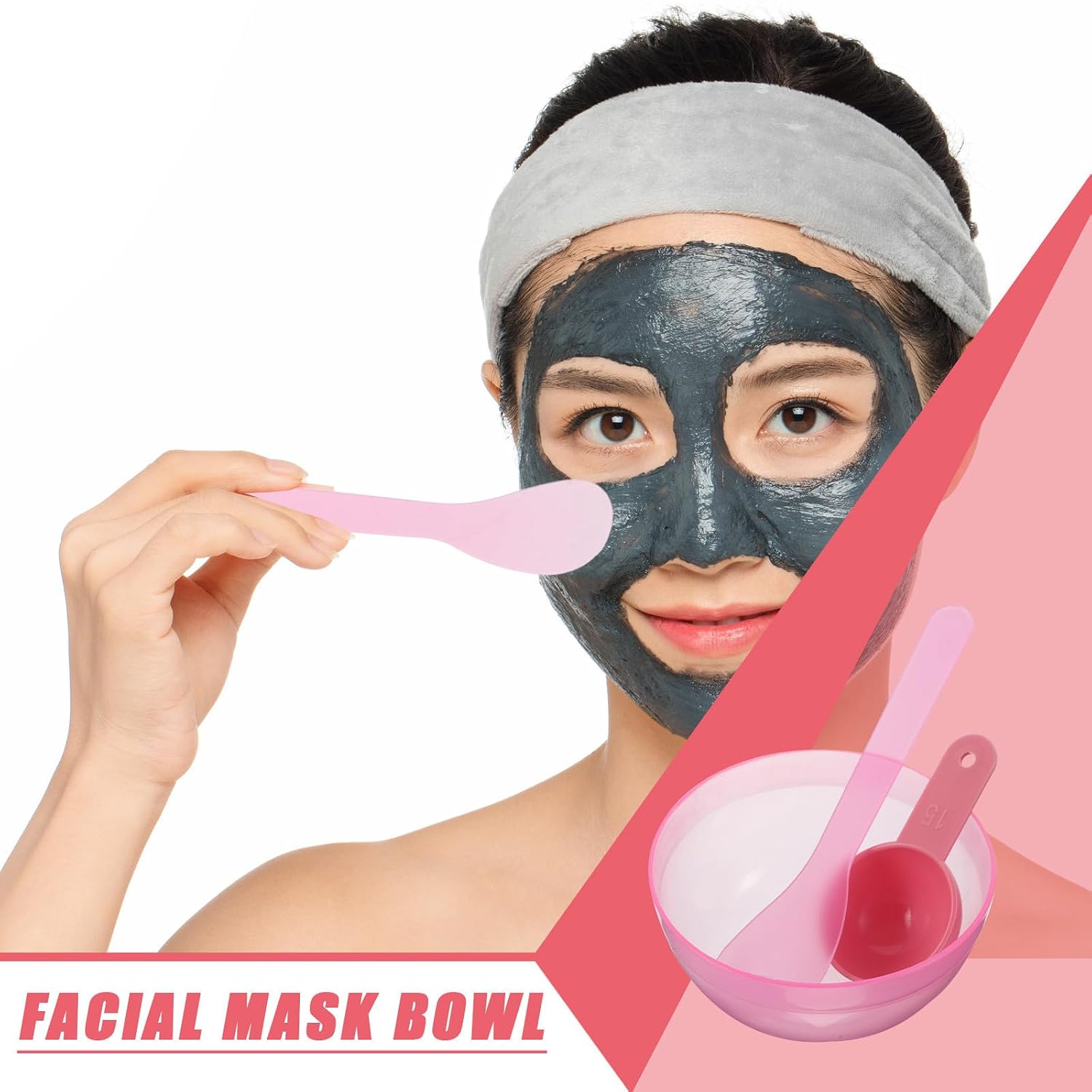 Artibetter 10 Sets Facial Mask Mixing Bowl Kit with Spatula and Spoon Multifunctional Plastic Pp Mask Tools for Skincare and Travel Easy to Clean