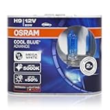H9 12V 65W 5000K 62213CBA Cool Blue Advance Auto Lamps Halogen Headlight 2X