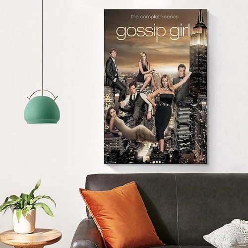 Miniatura 4 de Yanertds Póster de la serie de televisión Gossip Girl, lienzo para pared, pintura impresa para decoración de pared del hogar, 16 x 24 pulgadas (15.7