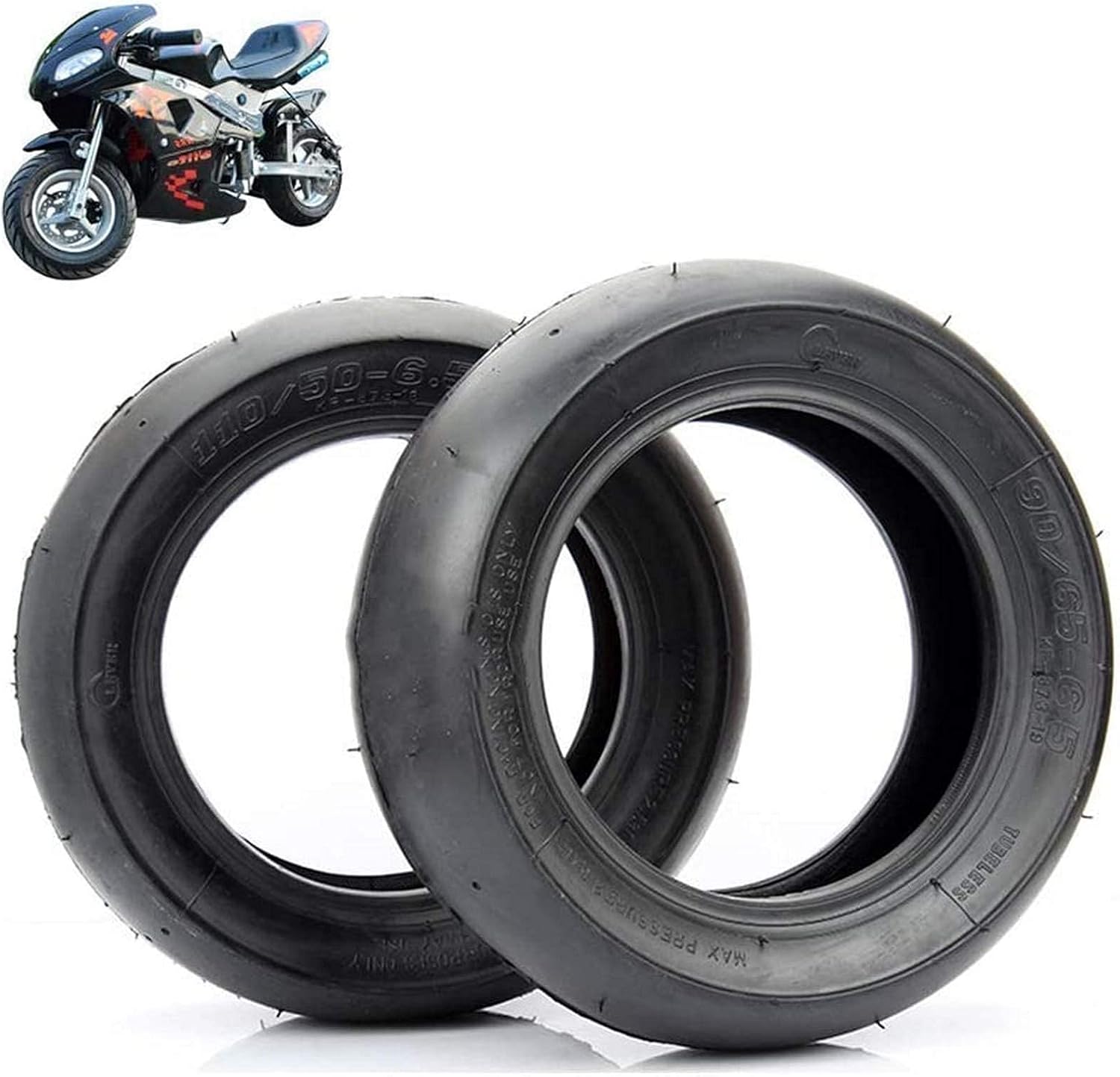 電動スクーター タイヤ 90 65 6 5 110 50 6 5 スムーズ アクセサリーに適しています チューブレス 小型スポーツカーの前後タイヤ 新作通販 49cc ミニ オートバイ