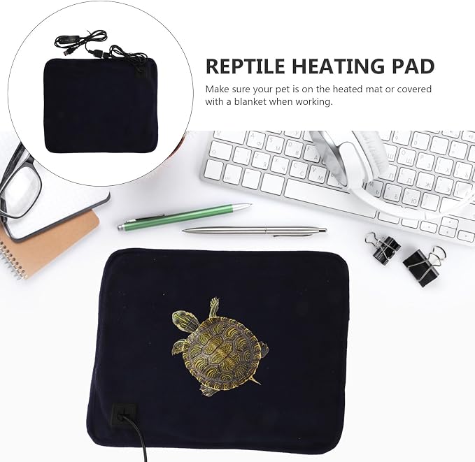 Alasum Manta Calefacción Pequeña para Reptiles USB Termostato Ajustable miniatura 9