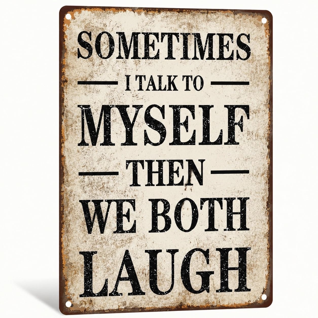 8x12 Inch Funny Vintage Metal Tin Sign, Waterproof Aluminum Wall Decor Plaque for Man Cave Garage Office Bedroom, Humorous Quote Novelty Gift