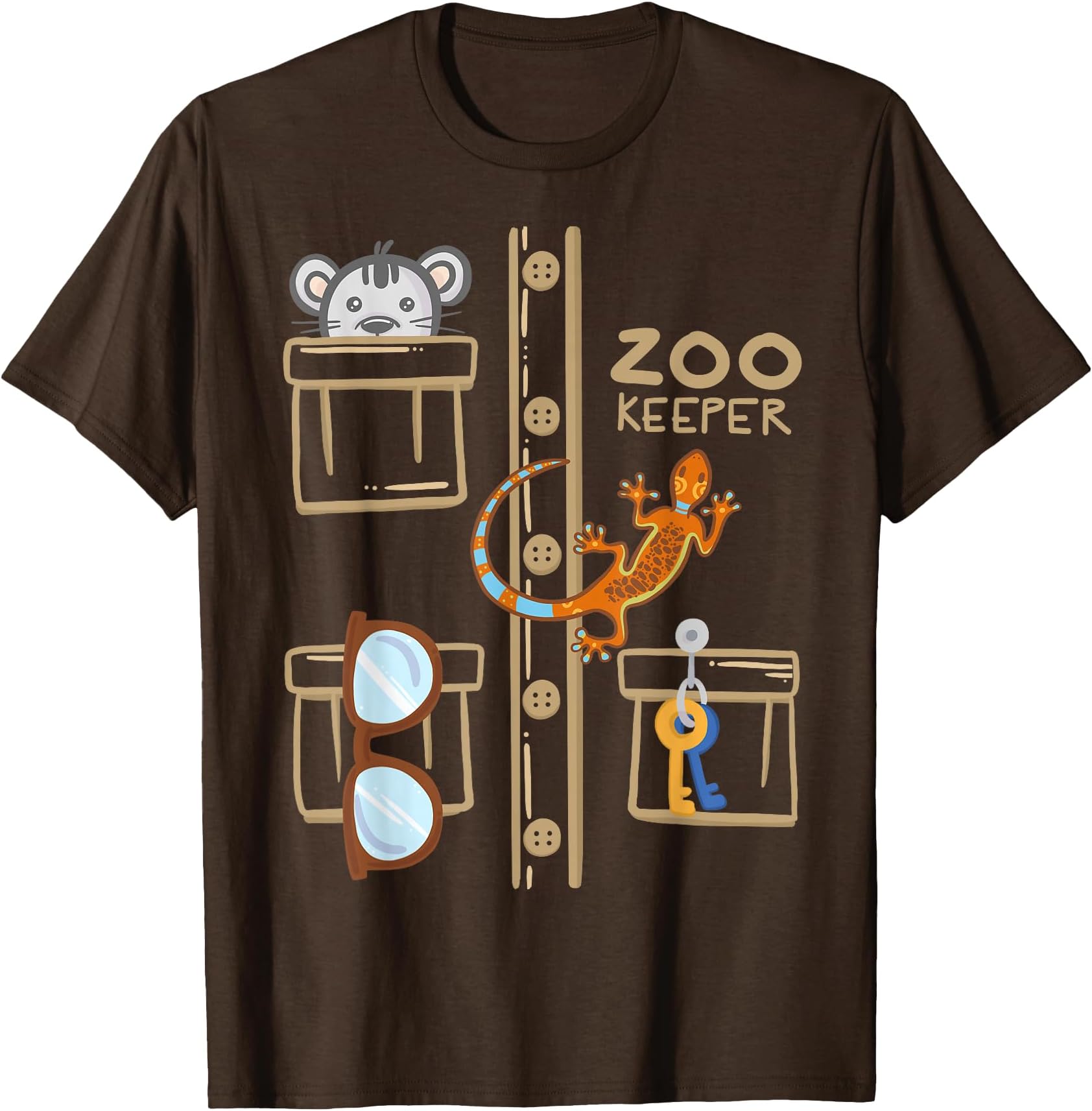 Zookeeper Costume Shirt - Halloween Jungle Explorer T-Shirt